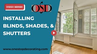 Installing Blinds Shades and Shutters [upl. by Htiffirg203]