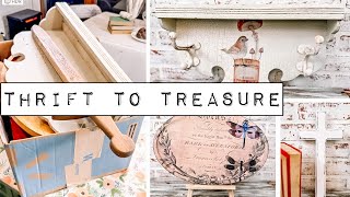 Box Full of Thrifted Goods get Upcycled  Thrift to Treasure  Cleaning out the Hoard  Thrift Flip [upl. by Alcine636]