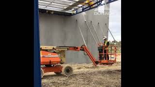 Duralift Boom Lift at a Construction Site [upl. by Nywled]