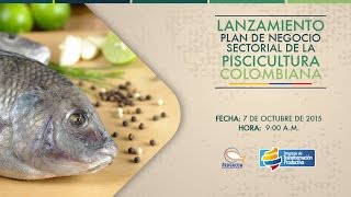 Lanzamiento Plan de Negocio de la Piscicultura Colombiana [upl. by Nwatna546]