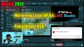 Mirroring Layar HP ke Tiktok Live Studio Pakai Kabel USB untuk Live Streaming Game Ke tiktok [upl. by Carmelia]