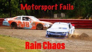 Motorsport Fails  Rain Chaos compilation 3 [upl. by Yalc]