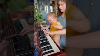 Gavriil is listening to his sister Ksenia playing piano [upl. by Dibbrun846]