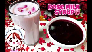 Rose Milk Syrup  Homemade Rose Syrup  Natural  No கெமிக்கல் ரோஸ் மில்க் சிரப் 💐 Honeys Recipes💐 [upl. by Lisabet489]