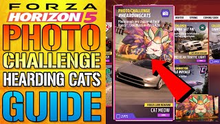 Forza Horizon 5 Photo Challenge quotHerding Catsquot Guide Ruedas Lion Mural Location Summer Season [upl. by Atinnod]