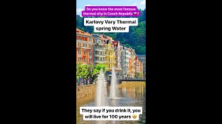 Karlovy Vary Hot Springs  Famous Thermal City in Czechia  They say drink it amp live for 100 years🤩 [upl. by Bencion]