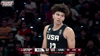 Cameron Boozer  Full U17 Highlights  20 PPG 10 RPG 2 APG  World Cup MVP [upl. by Nairadas961]