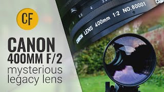 Exclusive Prototype Canon 400mm f2 legacy lens review [upl. by Nwahsaj]