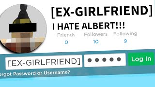 Hacking my Roblox exgirlfriends account [upl. by Odnalo930]