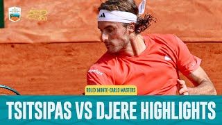 Stefanos Tsitsipas vs Laslo Djere Highlights  Rolex Monte Carlo Masters 2024 [upl. by Adnolay]