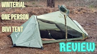 Winterial One Person Bivi Tent Review [upl. by Hayalat]