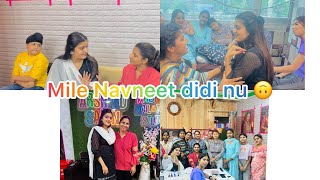 Saloon te aye Navneet randhey didi☺️🥳 lagiyan rounka🥳 first tym meet 🙃 jasb7z [upl. by Marilin]