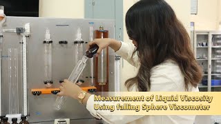 Measurement of Liquid Viscosity using falling sphere viscometer [upl. by Jeffie]