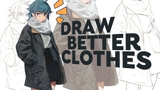 HOW I DRAW CLOTHES  PAINTING GUIDE [upl. by Alel275]