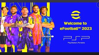 eFootball Pes 2023 Chelito 19 New Updates Kits amp Faces PPSSPP [upl. by Inneg242]