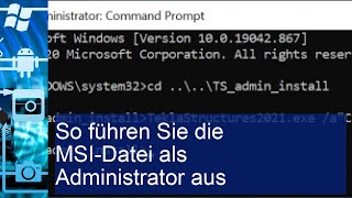 MSIDatei als Administrator ausführen SchrittfürSchrittAnleitung [upl. by Koeninger]