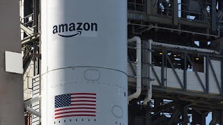 Amazon launches Project Kuiper prototypes to low orbit as tech giant enters satellite internet race [upl. by Pattin379]