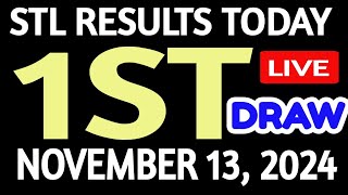 Stl results today 1st DRAW November 13 2024 stl batangas quezon [upl. by Attaynik]