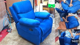 DIYChair Making at Shop How to Build A Recliner Chair  Blue Calour [upl. by Ruelle]