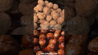 BBQ Grape Jelly Meatballs shorts [upl. by Duquette]