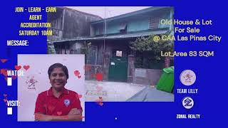 Old House amp Lot For Sale  CAA Las Pinas City  Our Family House [upl. by Samuele]