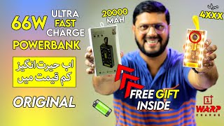 Best Power Bank 2023  Best Budget 66W Power Bank in Pakistan  Best 20000MAH Transparent PowerBank [upl. by Nwahsir]