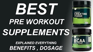 Top 3 Pre Workout Supplements For Beginners  What To Drink Before Workout [upl. by Emmy]