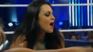 02 22 2013 Kaitlyn amp Layla vs Tamina Snuka amp Aksana [upl. by Anrehs]