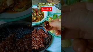 Jengkol mentah sambal trasimaknyosss raw jengkol shrimp paste chili sauce 😁 [upl. by Leuas]