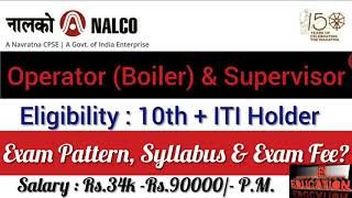 Boiler Operator Recruitment in NALCO 2021 NALCO Operator Boiler Vacancy for ITI Holder Apply [upl. by Eisenberg268]