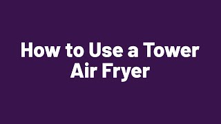 How to Use the Tower T17079 3L Air Fryer [upl. by Kennet280]