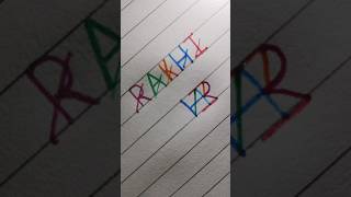 RAKHI name logo shorts art artist trending [upl. by Attlee]