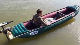 Inflatable canoe with remote control and autopilot [upl. by Orna361]