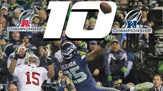 Top 10 Plays in Conference Championship History  NFL Highlights [upl. by Assirrac951]