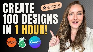 How Top Etsy Sellers Create 100 Designs in Just 1 Hour 🎨🚀 [upl. by Sidras93]