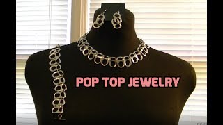 DIY Pop Top Jewelry Pop Tab Jewelry [upl. by Neemsay]