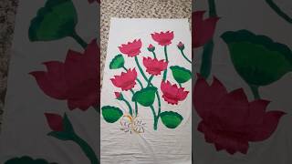 PICHWAI painting  Back Drop  Background Cloth  lotus painting [upl. by Ennahteb]