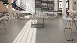 Marazzi SistemP  Gres tecnico effetto cemento [upl. by Idnar]