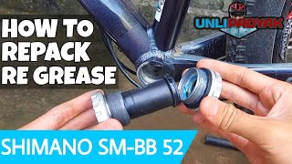 PAANO MAG REGREAS  REPACK NG HOLLOWTECH BOTTOM BRACKET  SHIMANO SMBB52  UNLI PADYAK [upl. by Quennie754]