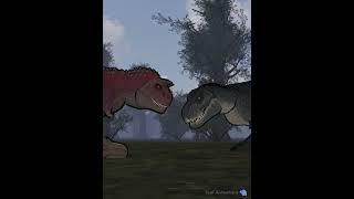 Vastatosaurus Rex vs Carnotaurus  Animation Part 56 shorts [upl. by Achilles]