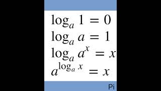 Logarithmic Formula maths formula mathematics pi [upl. by Tadeo]