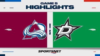 NHL Game 5 Highlights  Avalanche vs Stars  May 15 2024 [upl. by Enomar]