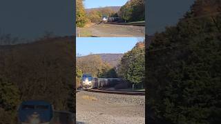 Westbound Pennsylvanian arrives in Lewistown 10232024 [upl. by Holtorf871]