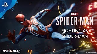 Fighting as SpiderMan  Inside Marvel’s SpiderMan  PS4 [upl. by Hashum]