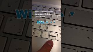 Maximize or Minimize app windows  Keyboard shortcuts in Windows [upl. by Lymann]