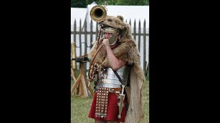 Roman army sound signals and musical instruments tuba cornu bucina lituus Early Empire [upl. by Shannen]