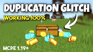 119 EASY Duplication Glitch UNLIMITED ITEMS Minecraft PEBedrockEdu Edition MCPEPS4Xbox [upl. by Yggam]