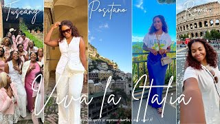 TRAVEL VLOG Exploring Italy with the BEST Bookclub  Florence  Tuscany  Amalfi Coast  Roma [upl. by Lladnar195]