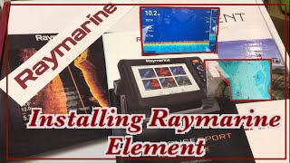 DQ Installing Raymarine Element HV on our boat  SONAR  GPS  Fish Finder [upl. by Silvestro]