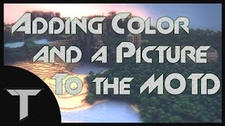 How to add ColorImage to your MOTD Bukkit [upl. by Wesa]